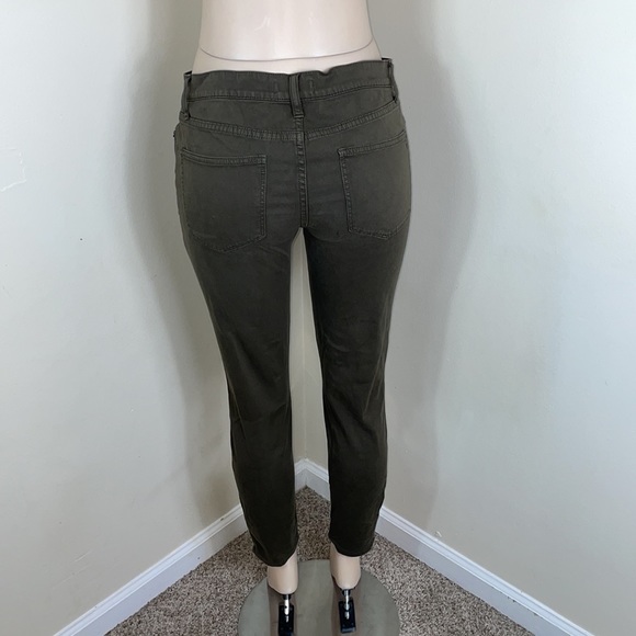 Madewell Olive Army Green Cropped Skinny Ankle - Picture 6 of 15